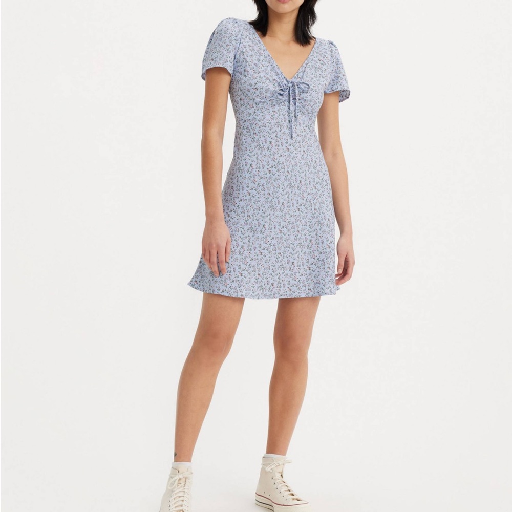 Levi's Light Blue Floral Mini Dress